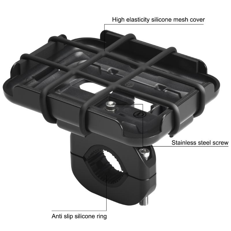 Shockproof Bike Handle Speakers Mount Holder for GO 5/4/3 Wireless Speakers Securely Fit with NonSlip Base For Sports