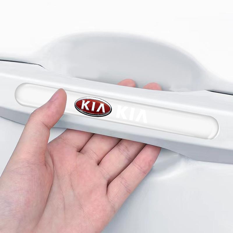 Car Door Handle Protective Stickers Transparent Silicon Anti-collision Protection Film For KIA K5 K9 Sorento Ceed Sportage Carnival Forte Niro Cadenza