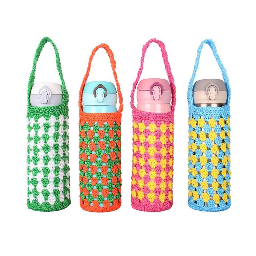 Reusable Cup Sleeve Pouch Knitted Water Bottle Bag Water Bottle Cover Water Bottle Accessories