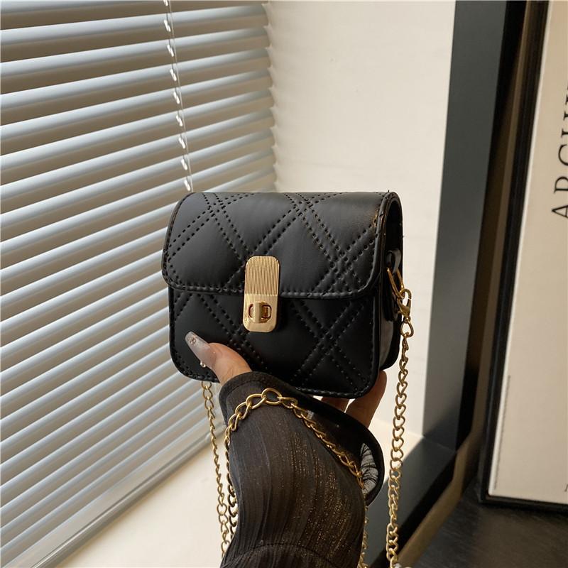 Premium mini square bag summer new diamond chain exquisite fashion versatile shoulder messenger bag women