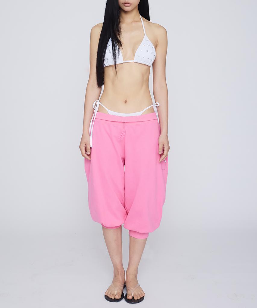 Gimeo Balloon Capri Pants Pink