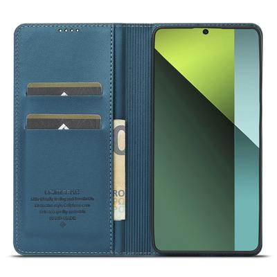 LC.IMEEKE L1 Serie für Xiaomi Poco M6 Pro 4G/Redmi Note 13 Pro 4G Hülle PU Leder Brieftasche Ständer Handyhülle