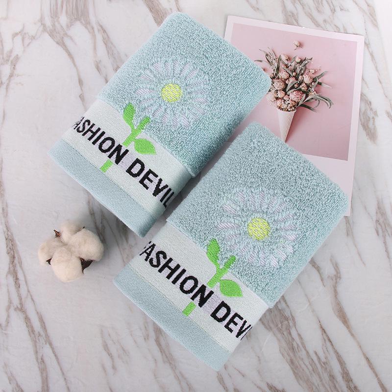 Soft, Thick Pure Cotton Face Towels - Absorbent and Gentle for Adults