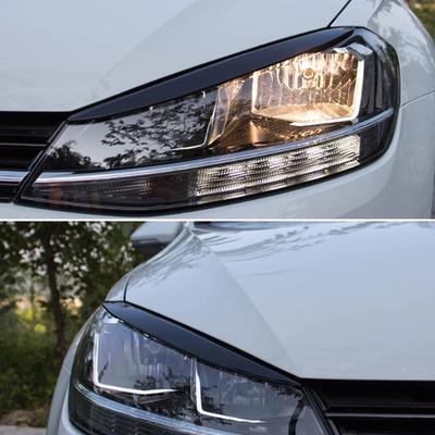 Para VW Golf 7 VII GTI GTD R MK7 2013-2017 Faros Cejas Párpados Pegatinas Embellecedor Cubierta Accesorios Kit de Carrocería