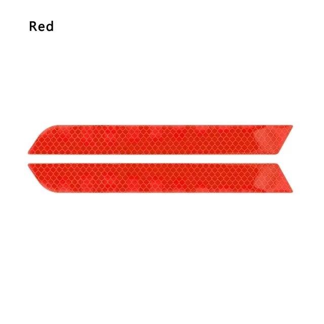2pcs/set Car Bumper Reflective Safety Strip Stickers Car Rear Bumper Reflective Sticker Reflective Warning Safety Tape