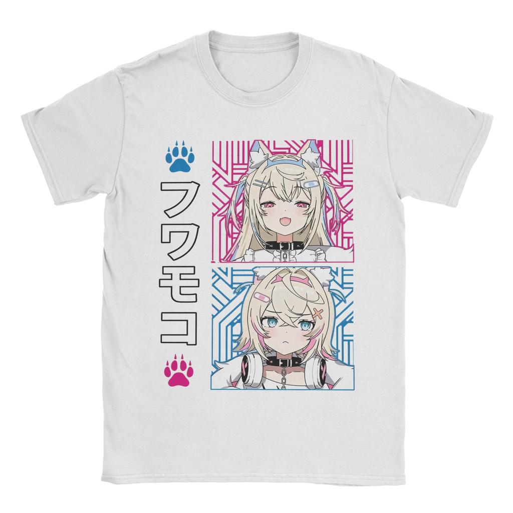 FuwaMoco Advent Hololive Tee Shirt for Men Women Graphic T Shirts  Cotton Clothes