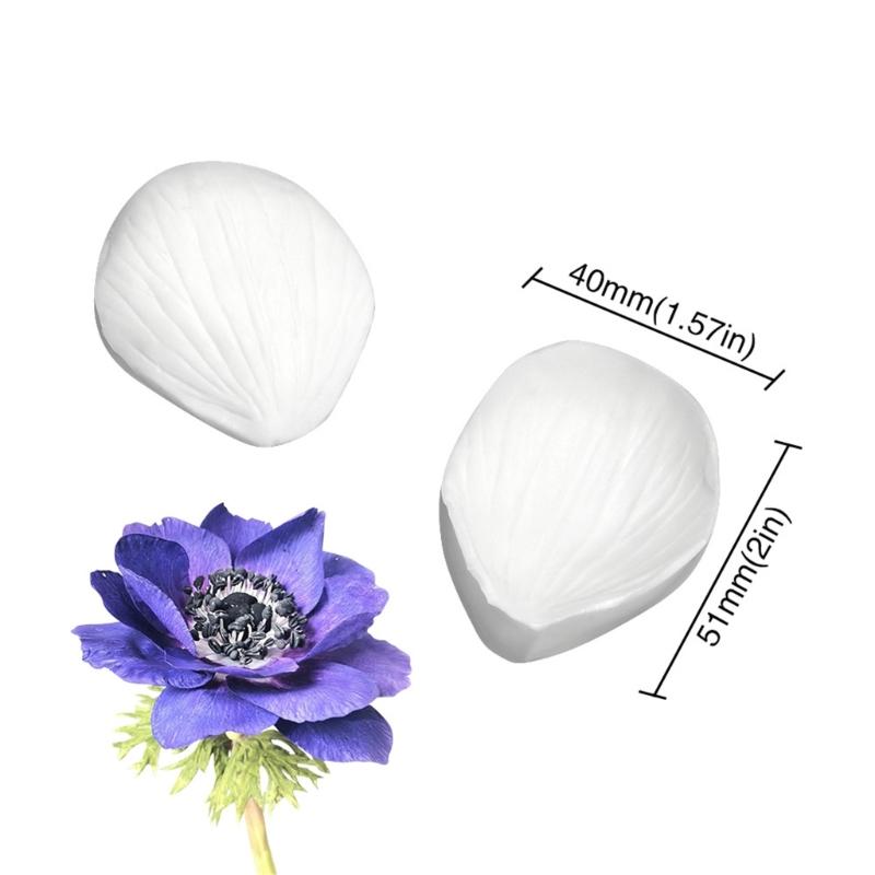 Silicone Fondant Molds Dessert Moulds Flower Petals Chocolate Molds Silicone Material Perfect Gift for DIY Bakings Lover