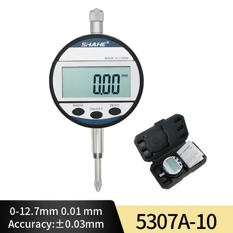 SHAHE New Type Indicator 0-12.7/25.4 Mm 0.01 Mm Digital Dial Gauge Precision Measurement Tools Digital Dial Indicator