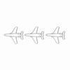 10pcs Airplane Shape Paper Clips Bookmark Marking Document Organizing Clip Stationery Supplies