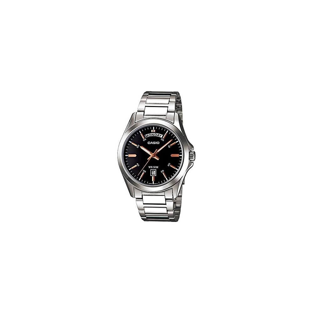 Casio MTP-1370D-1A2 Analog Watch Stainless Steel Band Water Resistant Men s Timepiece