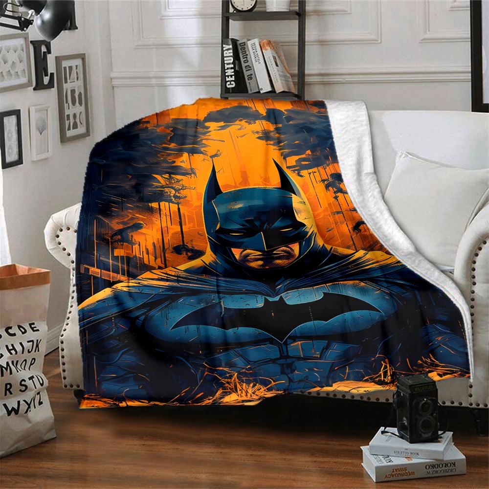 Dc Batman Blanket Soft Warm Cozy Great for Seaside Bedding Office All-Season Use Warmthful Decor Birthday Christmas Gift Blanket
