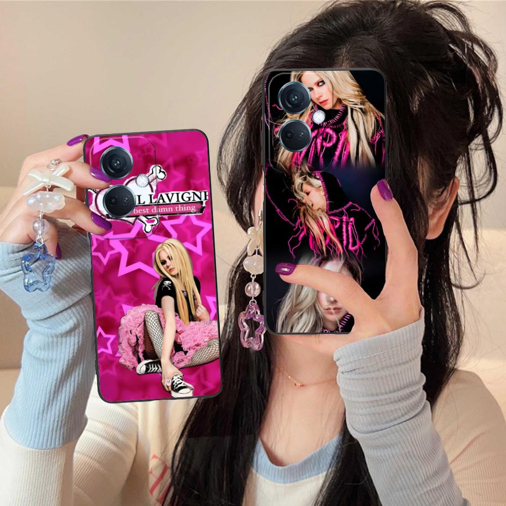 Avril Lavigne Matte TPU Mobile Phone Case for OPPO Find X9 X8 X7 X6 X5 X3 X2 Plus s Pro Ultra Lite Colorful Printing Cover