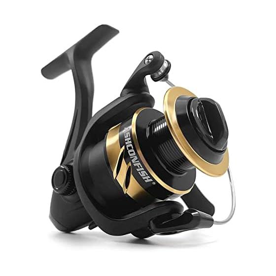 Спиннинговая катушка Ashconfish Графитовый корпус 7+1 подшипник Нержавеющая сталь Шестерни Ashconfish Передаточное число 5.0:1 Для морской и пресноводной воды Ультралегкий