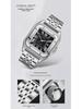 Hollow Stripes Santos Men's Automatic Mechanical Watch - Large Dial, Waterproof
