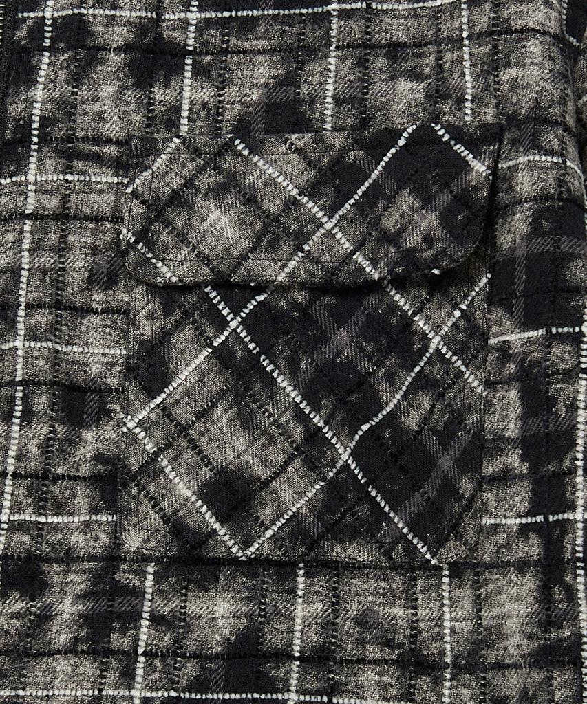 WKNDRS Checkered Zipup Shirt (Black)
