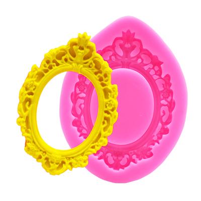 Stampo in Silicone 3D a Forma di Cornice per Fondente, Decorazione Torta, Cioccolato, Strumenti per la Cottura