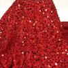 Technology Good Price 5MM Shine Ground Tulle Sequin Fabric Colorful Embroidered Sequin Fabric for Women Wedding Dress for Girls