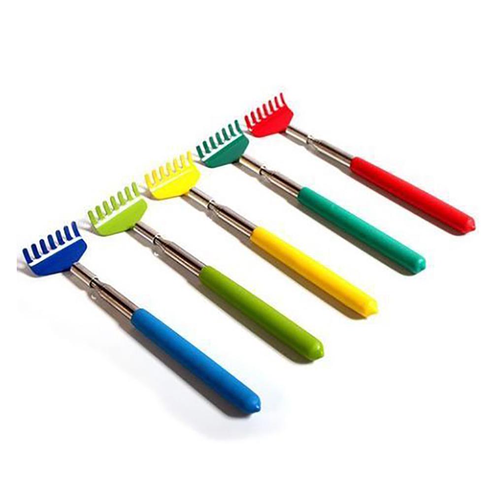 

Металлический скребок для спины с мягкой ручкой, телескопический, выдвижной, удобный, карманный, новый