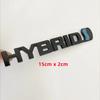 New 3D Metal HYBRID Logo Side Fender Rear Trunk Emblem Badge Car Sticker Decals For Toyota Prius Camry Crown Auris Rav4s TRD