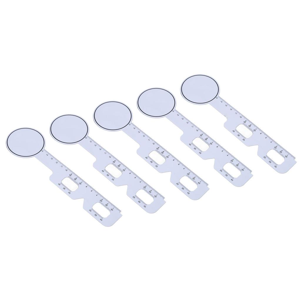 5pcs Eye Pupil Distance Meter Smoothing Edges Prevent Slip Handle Ophthalmic Measure Tool