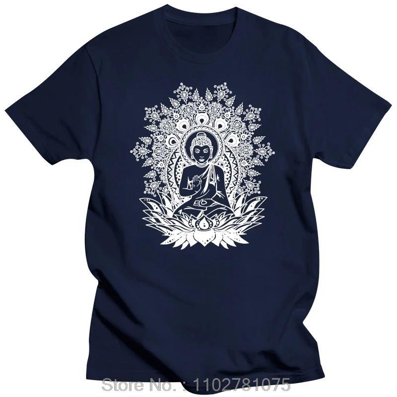 Men's Clothing Om Aum Buddha Chakra Meditation India Hobo Boho Peace Oversized T-shirt Cotton Tshirt Fitness T Shirt