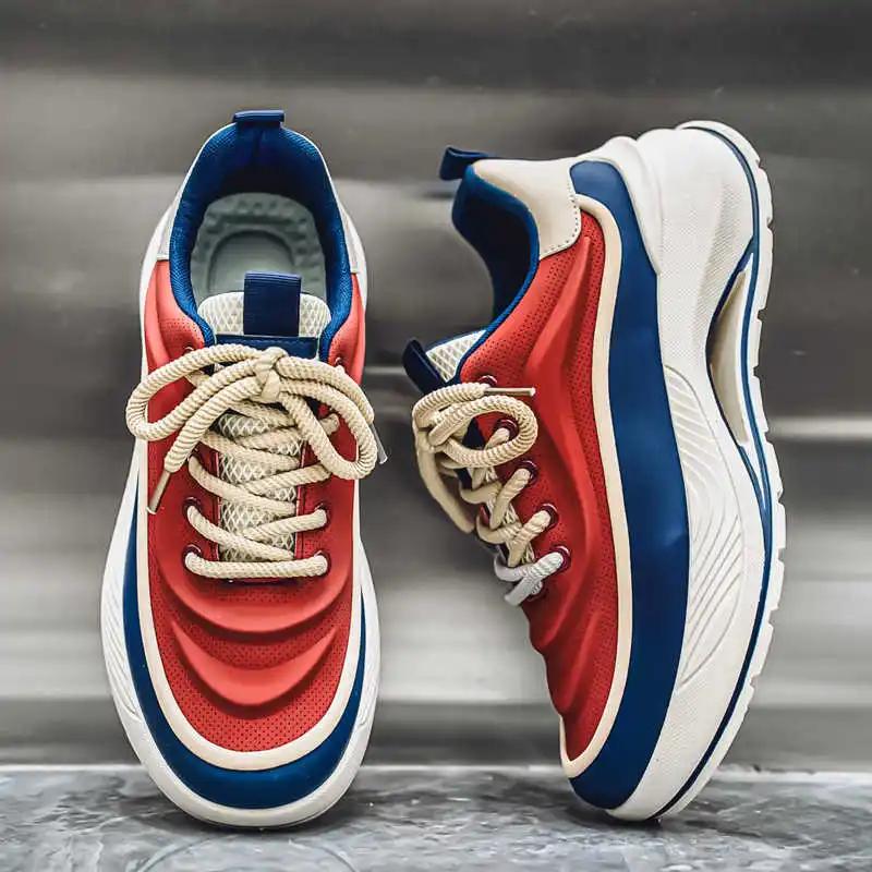 High Sole With Ties Boots Skateboarding Sneakers Shoes Silver Sneakers Man Sports Daily Luxe Shose Tene Casuall Boty