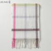 JIUMU Women's Autumn/Winter Plaid Knitted Scarf