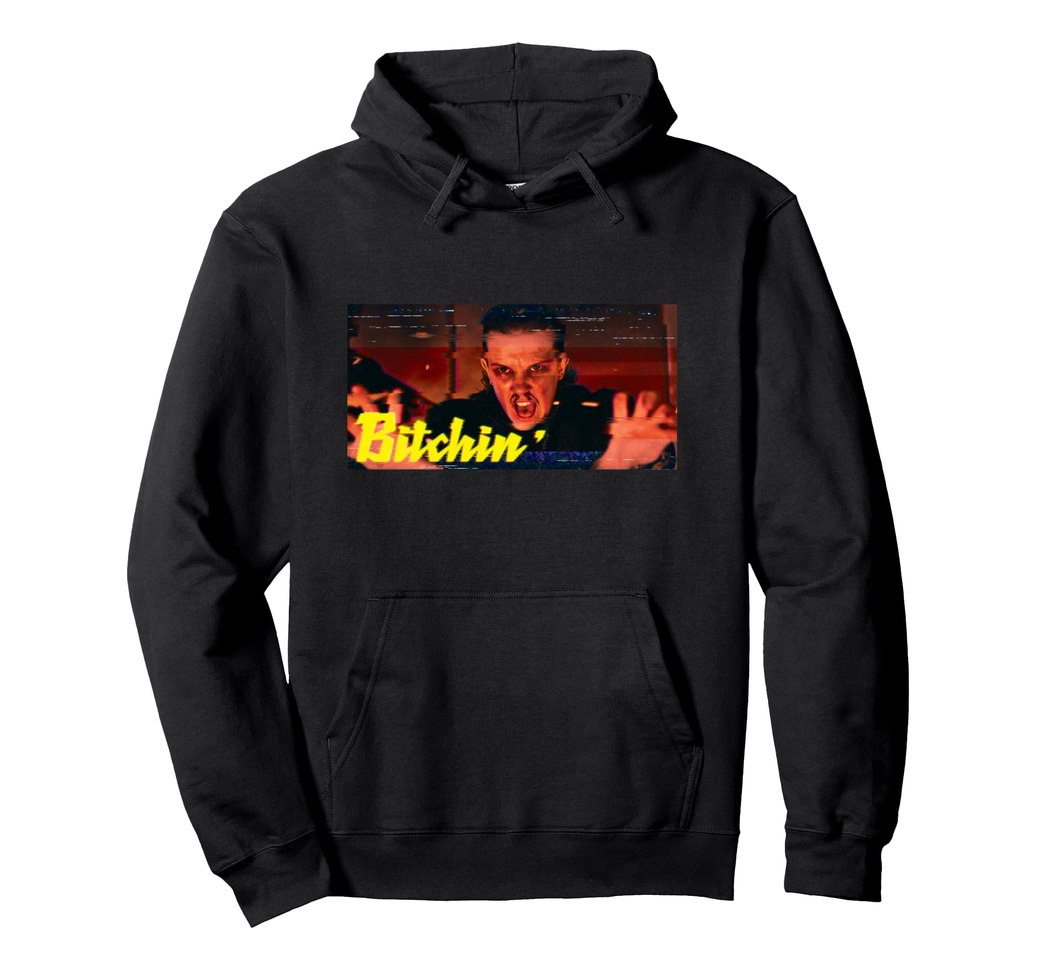 

Stranger Things Eleven Vintage Power Panel Hoodie Bitchin чёрный