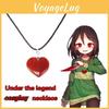 Unikt Agat Undertale Chara Kärlek Cosplay Halsband med Hjärtdesign För Modeälskare