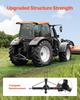 3 Point Trailer Hitch with 2 In Receiver, 3pt Quick Hitch Attachment, Heavy Duty Tractor Tow Drawbar Adapter, Compatible with Kubota, Mahindra, Ford,