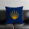 1pc Yellow Camino De Santiago Scallop Pillow Case Square Bedroom Sofa Leisure Comfort Cushion Car Living Room Home Decoration