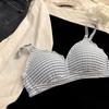 Plaid Bras For Women Bras Backless Breathable Female Underwear Soft Lingerie Fashion Women's Underwear Girls Bras