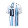 Argentina Home 10 Messi Short Sleeve Jersey 3D Sports Casual T-Shirt Breathable Training Top for Men Quick-drying Short Sleeve