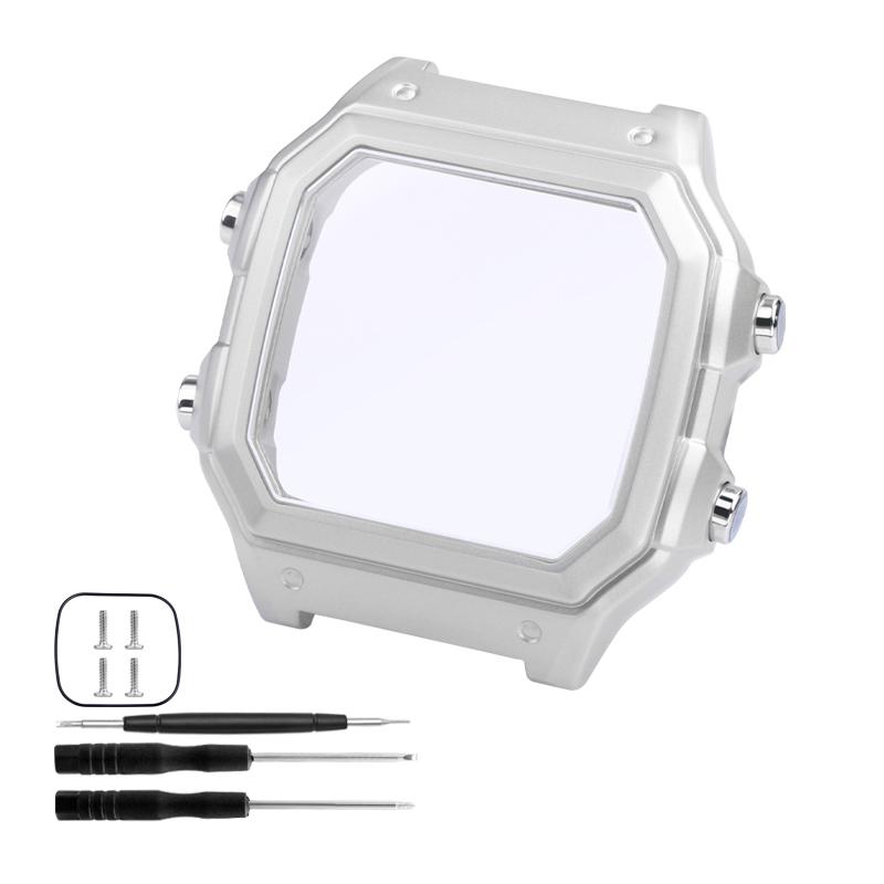 

For Casio AE1300 Case Mod Kit Modification All Metal Case 3299 AE-1200 Bezel Glass Waterproof Ring Kit 304 Stainless Steel Case AE-1200 or AE-1300
