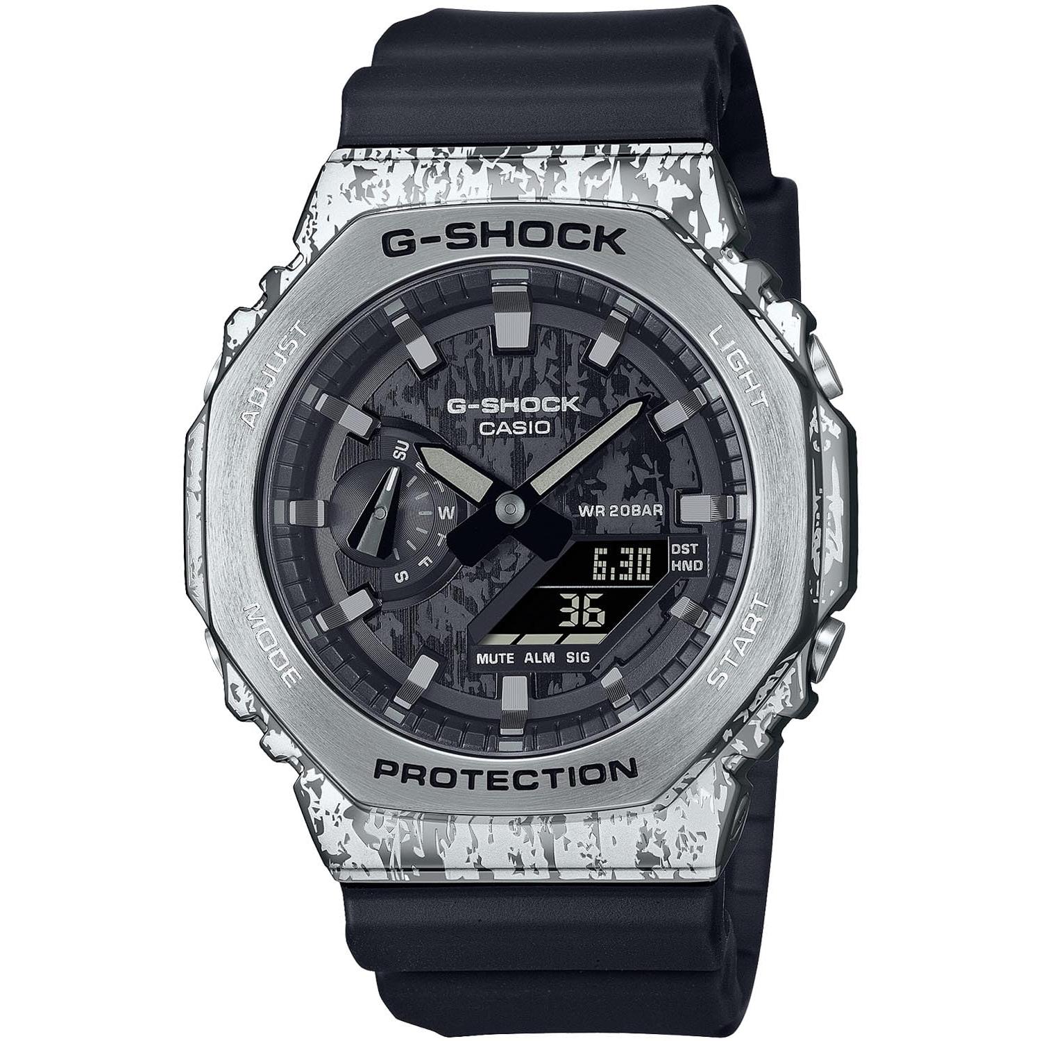 

[Casio] Men s G-Shock Watch - Metal Covered Grunge Camouflage Series GM-2100GC-1AJF (Web Exclusive, Japan Model) Black