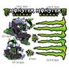 Monster Kralle Autoaufkleber Kratzstreifen Markierung Abnehmbar Wasserdicht Reflektierend Scheinwerfer Aufkleber Auto Styling Dekorationszubehör