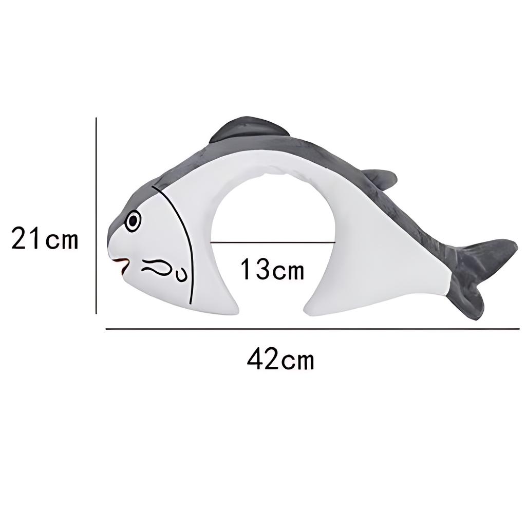 5PC Cartoon Funny Salty Fish Hair Bands Summer Women Cute Face Wash Headbands Funny Headband Animal Hair Bands Hair Decoration