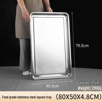 Extra Large Stainless Steel Square Tray
