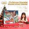 Dowmoo Christmas Bracelet Advent Calendar 24 Days Blind Box Countdown DIY Jewelry Making Kit for Girls Christmas Gift