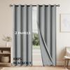 2pcs Modern Double-sided Solid Color Blackout Curtains, Window Curtains for Bedroom, Living Room, Kitchen, Home Decor