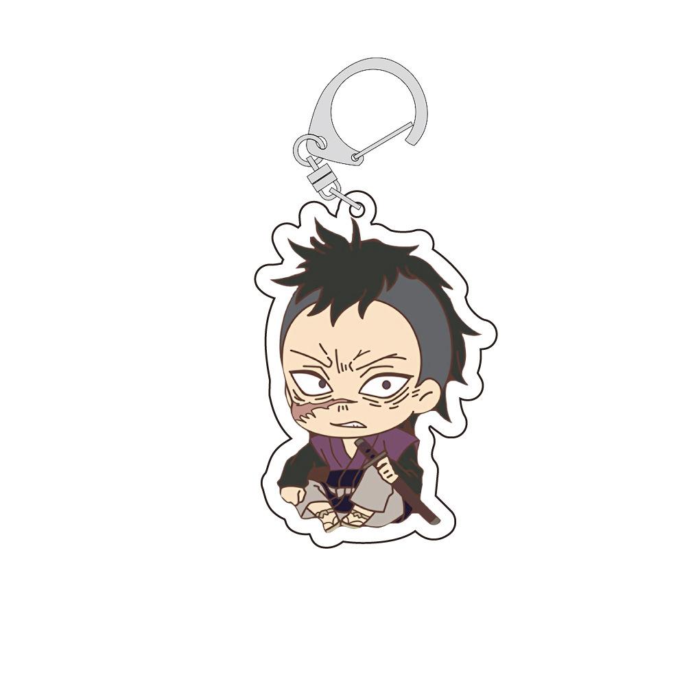 Demon Slayer Kimetsu Yaiba Tanjiro Nezuko Tokito Muichiro Acrylic Double Sided Keychain Transparent Anime Pendant Cosplay No Carry Mini Lightweight