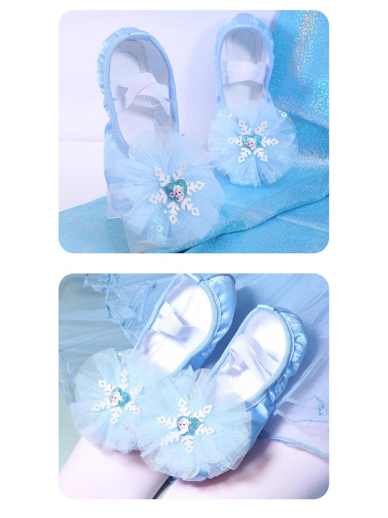 Aisha Blue Soft Sole Ballet Shoes for Girls and Toddlers (Model 8008)