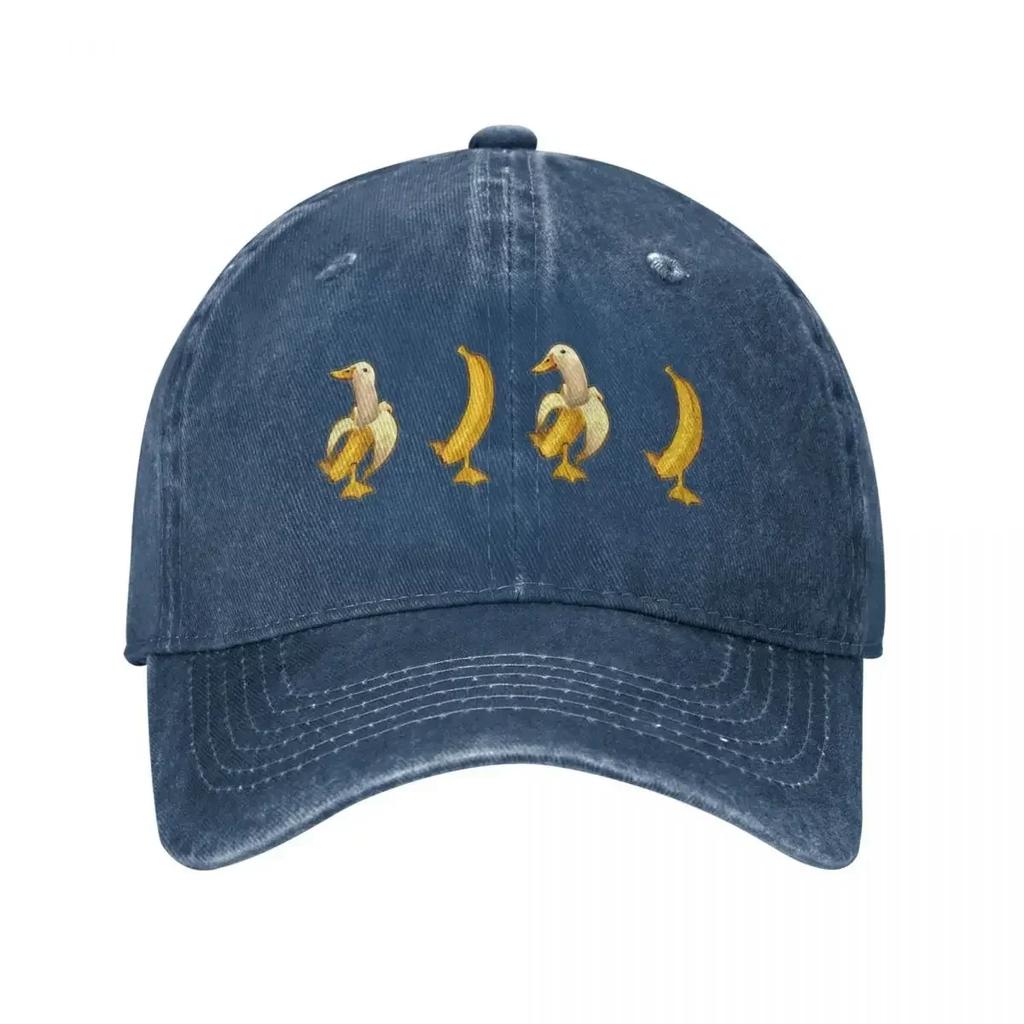 Fashion Funny Banana Duck Meme Baseball Cap Men Women Distressed Washed Snapback Hat Outdoor Summer Adjustable Caps Hat