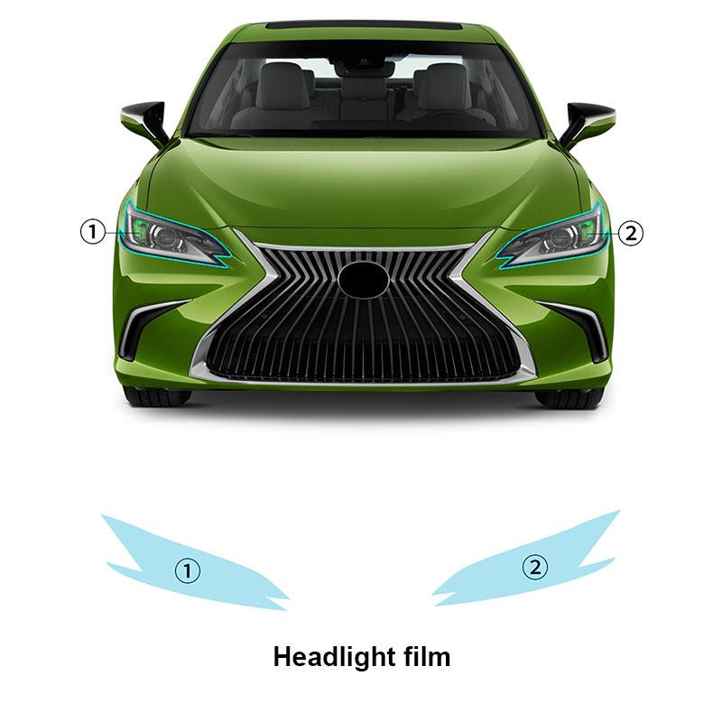 

Прозрачная защитная пленка из ТПУ для фар и зеркал Lexus ES TPU Transparent Protective Film