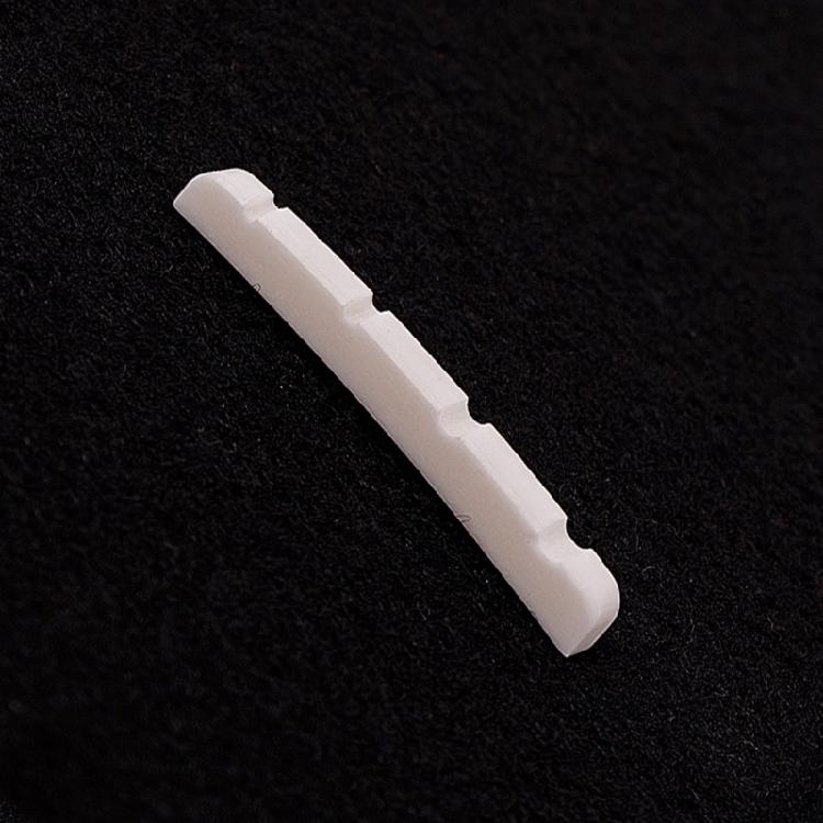 Pre-Slotted Bass Nut Slotted Bone Nut Saddles for 4 String Electric Bass Guitar