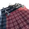 JK Plaid Pleated A-Line Skirt - High Waist, Slim Fit, Anti-Exposure, Spring & Autumn Korean Style