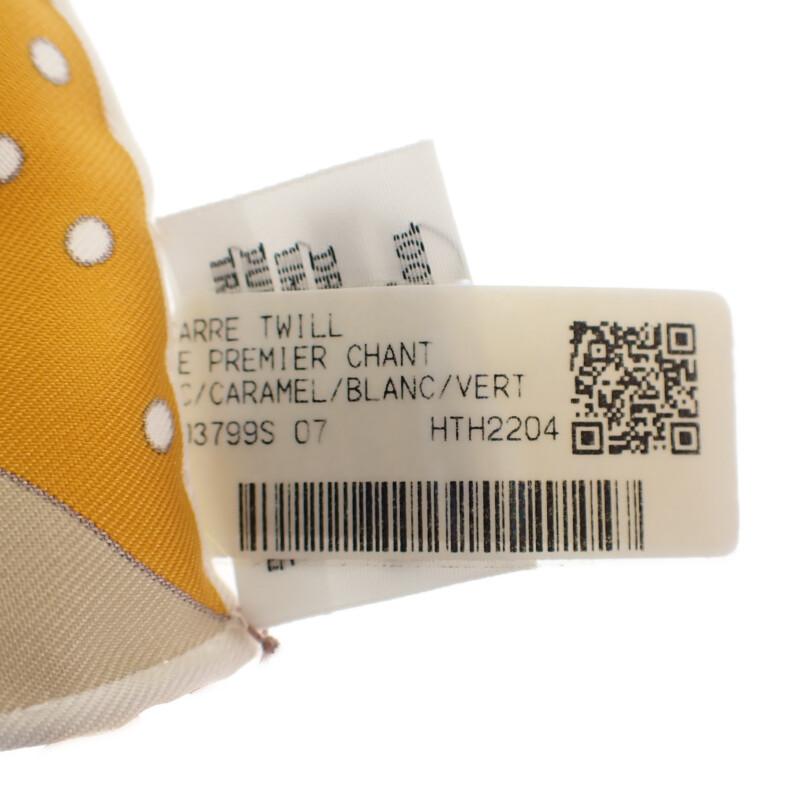 HERMES   scarf yellow silk Women