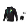 Puma Felpa Unisex Casual a Manica Lunga con Cappuccio e Coulisse, Stampa Lettere, Stile Vintage Americano, Nera 625801-01