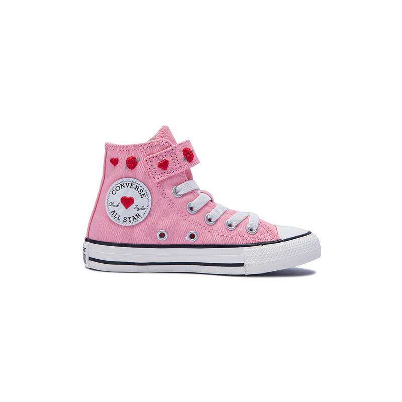 Converse All Star Fashion Casual High Top Canvas Shoes Kids Sneakers Pink Red A10714C