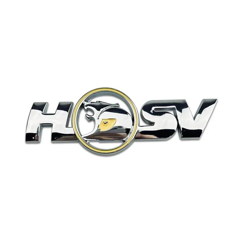 Metal Car Body Sticker for HSV Logo Auto Emblem Front Grille Rear Trunk Decoration